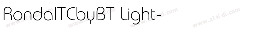 RondaITCbyBT Light字体转换